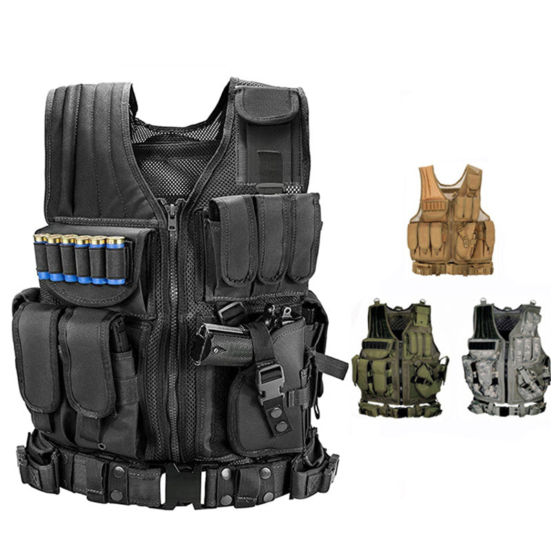 Gilet Tactique Plate Carrier – Armor Vest MOLLE Airsoft & Combat
