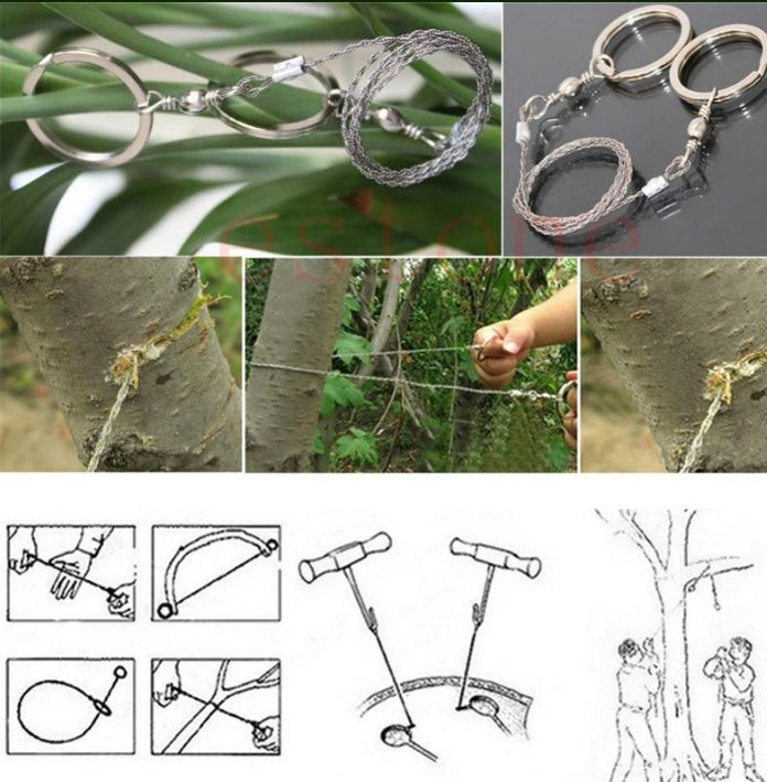 Scie Câble Multifonction – Lame Fil Efficace pour Survie Outdoor
