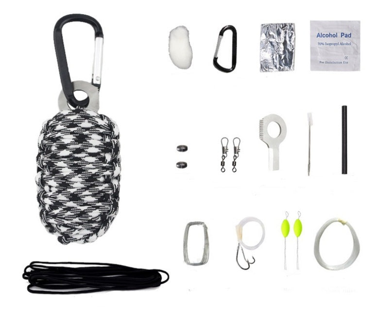Kit de Survie EDC.1991 – Kit de Pêche & Outdoor 15 en 1