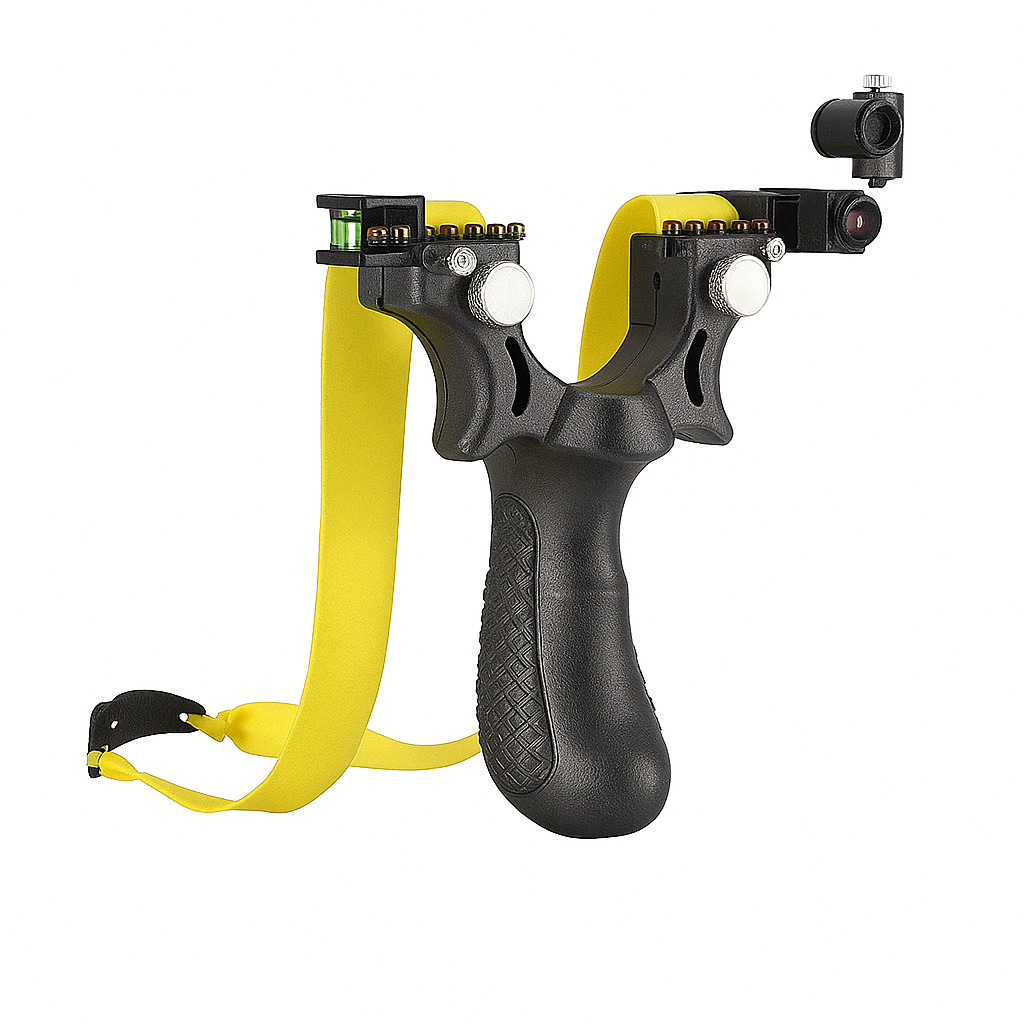 Lance-pierre Plat Caoutchouc – Avec Viseur & LED Intégrée