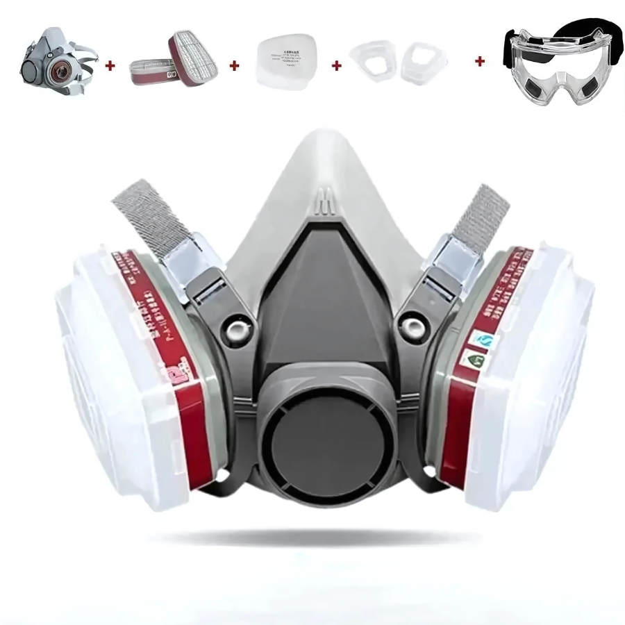 Respirateur Réutilisable 6200 avec Lunettes Antibuée – Masque de Protection