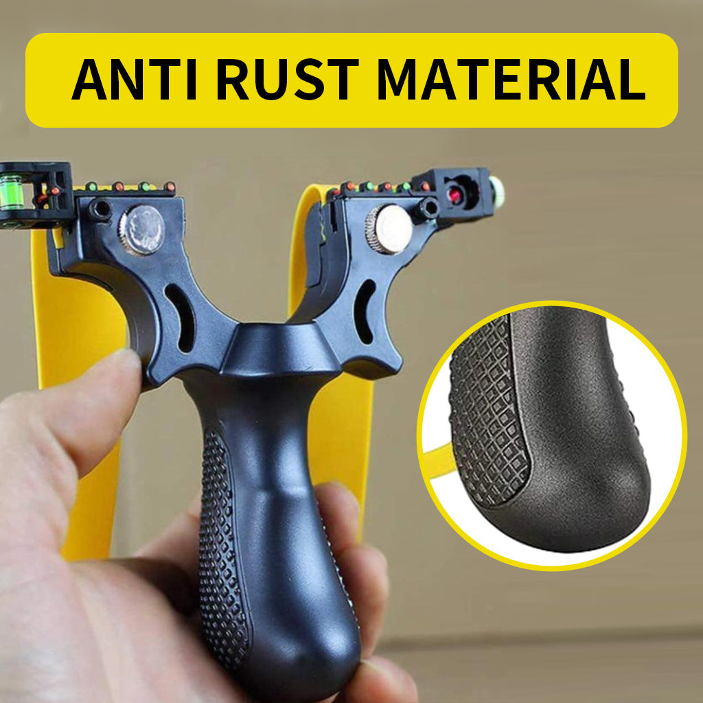 Lance-pierre Plat Caoutchouc – Avec Viseur & LED Intégrée