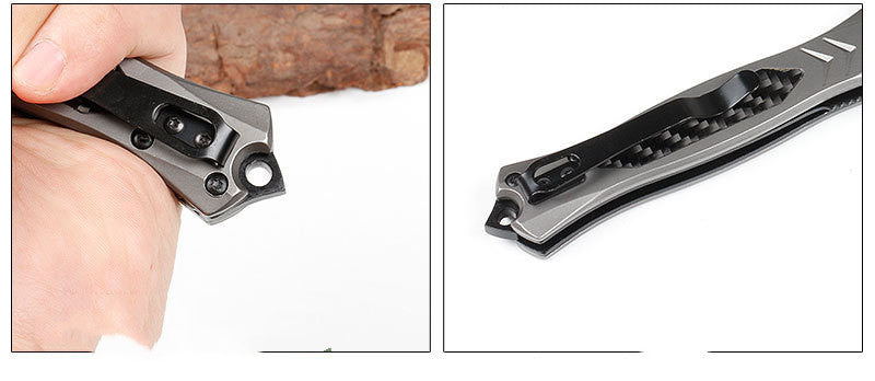 Couteau de Survie Multifonction – Lame 440C & Manche Acier Ergonomique